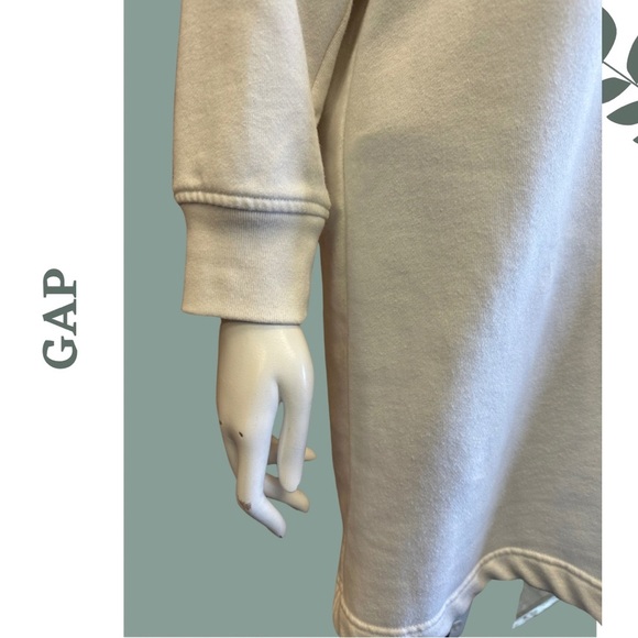 🛍️ 3/$40 GAP White Pullover Romper Dress Knit Athleisure Size Extra Small - Picture 6 of 7